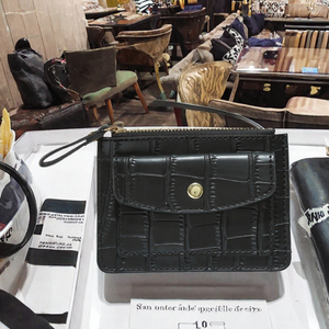 Monedero de PU con Cierre de Cremallera y Bloqueo RFID, Personalizable, con Diseño de Flor de Diamantes, para Mujer, Color Caramelo, con Logotipo Personalizado, Portátil - Product Image 3