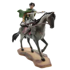 Anime Levi Ackerman Paardrijden Figuur Pvc Model Pop Speelgoed Standbeeld Collectie Aanval Op Titan Actiefiguren