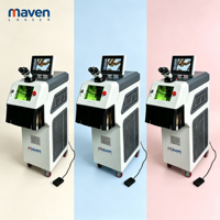 Machine de soudage au laser YAG de style italien de luxe pour la réparation de l'or et de l'argent, refroidissement par air et eau