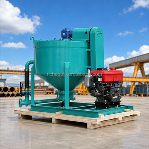 RICH RM400D 400L Diesel High Shear Grout Mixer Cement Bentonite Mixing Machine for Tunnel <b>Foundation</b> Grouting - Product Image 1