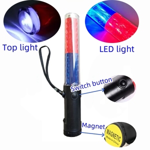 Günstiger Preis 26cm Länge Sicherheits taschenlampe Rot Grün Farbe Zauberstab Led <span class=keywords><strong>Strobe</strong></span> Traffic Control Baton - Product Image 4