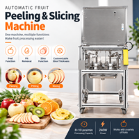 Industriële fruitpelschilmachine, appelontpitter en -snijmachine, commerciële appel- en peerverwerkingsmachine