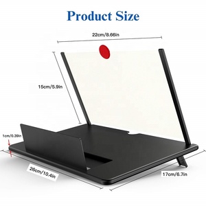 Ampliador de Pantalla MorSun de 12" 3D HD Proyector Lupa para Teléfono Móvil para Películas, Videos y Juegos - Product Image 4
