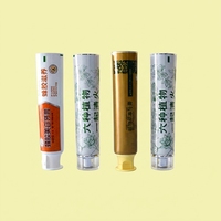 Tubes cylindriques inclinés en aluminium-plastique de qualité alimentaire pour impression UV numérique, 12,7-35 mm, avec bouchon à vis pour soins personnels et dentifrice