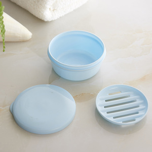 Japanese Style Soap Box With Lid PP Plastic Rectangular Portable Travel Leak Proof Drainable Design - Product Image 5