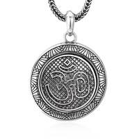 Pendentifs plaqués argent 925 style chinois antique, oxydés, tendance, en argent thaïlandais, vintage, motif bambou, vente en gros