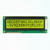 MJ1602M 16X2 Modul Tampilan LCD Karakter 64.0X14.4Mm STN Biru Negatif 5V 3.3V Panel Kontrol Industri Instrumen Medis COB