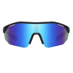 แว่นตากันแดดปั่นจักรยานเสือภูเขาแบบสปอร์ต UV400 พร้อมโลโก้สั่งทำพิเศษ สีฟ้าโพลาไรซ์ สำหรับผู้ชาย เหมาะสำหรับกิจกรรมกลางแจ้ง เดินป่า ปั่นจักรยาน - Product Image 6