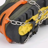 Crampons à glace en acier à 8 dents pour la randonnée sur neige et la montagne