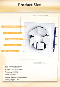 Ventilateurs d'extraction <span class=keywords><strong>de</strong></span> <span class=keywords><strong>salle</strong></span> <span class=keywords><strong>de</strong></span> <span class=keywords><strong>bain</strong></span> à flux axial <span class=keywords><strong>mural</strong></span> muet pour la maison - Product Image 5