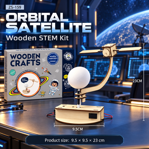 Generador de Manivela de Madera, Kit de Descubrimiento de Física STEM, Conversión de Electricidad, Proyecto Educativo de Ciencia para el Aula - Product Image 2
