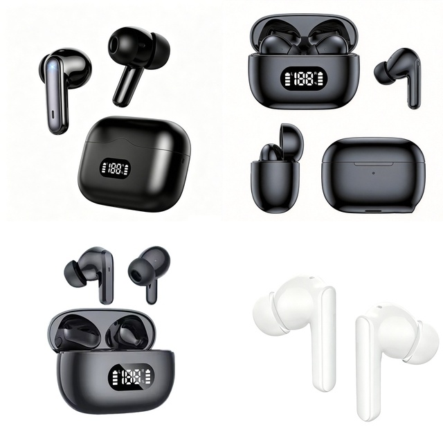 Factory Price Wireless Earbuds Ergonomic In-Ear Comfortable Fit Smart Touch Control HiFi Sound for All Smartphones Sport Gym