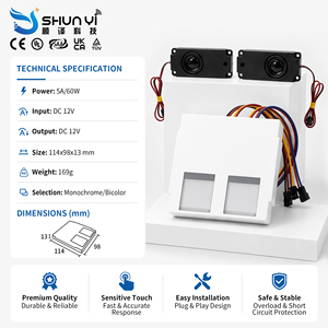 कस्टम लोगो दोहरी कुंजी स्पर्श सेंसर स्विच 12 वी 60w cct dimmer Doging - Product Image 2
