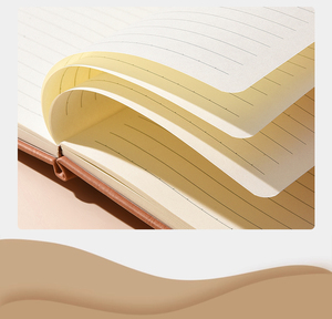 Cuaderno de cuero PU de alta calidad personalizado, cuaderno de viajero personalizado con empalme de rejilla con logotipo A5, cuaderno de diario personalizado - Product Image 4