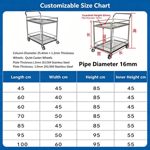 3 Tier Alloy Steel Acrylic Wine & Beverage Cart Rolling <b>Drink</b> Service Trolley Mobile <b>Bar</b> with Shelves Hotel - Product Image 3