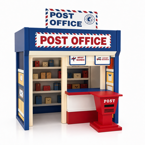 Équipement de jeu intérieur commercial pour enfants, thème Maison de jeu, Station de pompiers, Bureau de <span class=keywords><strong>poste</strong></span>, Salon de docteur, Café de jeu, pour jeux de rôle et fêtes - Product Image 3