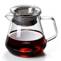 Ensemble de cafetière en verre avec filtre à café, cafetière à versement manuel avec balance, logo personnalisé acceptable