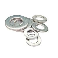 Arruelas Planas de Aço M5 M6 M8 Fabricadas pela Fábrica HanDan, Aço Carbono DIN125 com Acabamento Zincado - Product Image 3