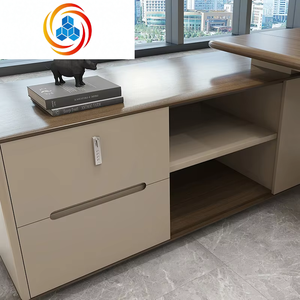 Escritorio Ejecutivo Moderno de Lujo en Forma de L, Ecológico, para CEO, con Cajón - Marca GOJO - Product Image 2