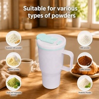 Mug Kopi Anti Bocor Dinding Ganda Pengaduk Otomatis Botol Shaker Protein Stainless Steel Tumbler GYM