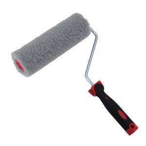 Rouleau à peinture en nylon, cadre <span class=keywords><strong>de</strong></span> rouleau à peinture, rouleau à peinture en nylon avec brosse à peinture grise 23812 - Product Image 6