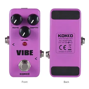 ขายส่ง pedal vibe-KOKKO VIBE ลำโพงปรับเสียงอนาล็อกขนาดเล็ก,แป้นเอฟเฟ็กต์กีตาร์ไฟฟ้า True Bypass กรอบโลหะทั้งชิ้น