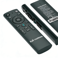 Télécommande vocale de remplacement OEM ODM d'usine à 4 boutons avec clavier en silicone pour Smart TV