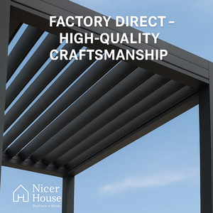 Kits <span class=keywords><strong>de</strong></span> pergola à toit à persiennes en aluminium <span class=keywords><strong>pour</strong></span> <span class=keywords><strong>jardin</strong></span>, gazebo extérieur avec gouttière étanche <span class=keywords><strong>pour</strong></span> installation DIY sur patio - Product Image 5