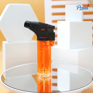 Briquet torche à <span class=keywords><strong>gaz</strong></span> butane haute pression Proud K200 rechargeable, coupe-vent, <span class=keywords><strong>pour</strong></span> soudure et cuisine - Product Image 4