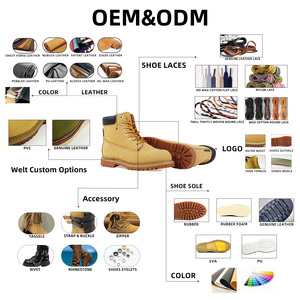 Chaussures de travail basses en cuir pour hommes, chaussures de sécurité Goodyear Welt, chaussures de travail industrielles, chaussures de travail durables pour l'extérieur, fabricant OEM ODM - Product Image 5