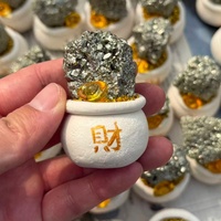 Décoration en grappe de pyrite naturelle brute, spécimen minéral de pyrite de fer brute, pierre de guérison, décoration de table Feng Shui, cadeau de haute qualité