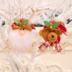 Nuevos adornos navideños de madera con letras, decoraciones para árboles de Navidad, regalos de Navidad - Product Image 4