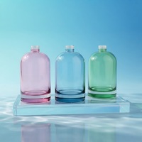 Bouteille en verre colorée réutilisable, petite, vide, pour diffuseur d'arômes, diffuseur de parfum d'intérieur, bouteilles en verre pour diffuseur de roseaux