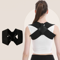 Correcteur de posture dorsal avec soutien, protection avancée, maille respirante, design invisible, bretelles réglables, polyester pour la colonne vertébrale