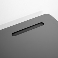 Table de café extérieure compacte moderne DEBO Cleantop en stratifié pour parc, design hygiénique, sans produits toxiques, mobilier d'extérieur