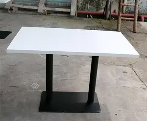 China suppliers modern design white artificial marble dining table