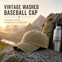 Casquette de baseball unisexe en coton délavé style rétro, idéale pour les entreprises B2B, faible MOQ, échantillonnage rapide, fabriquée par Hielite Factory