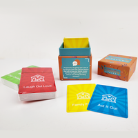 Jeux de cartes personnalisés Thriwa, version anglaise, You Laugh You're Out - Essayez de ne pas rire, jeu de société familial pour adultes et enfants
