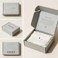 Boîtes en carton personnalisées pour cadeaux, vêtements, artisanat, avec logo personnalisé, rose, marron, blanc, imprimées, emballage personnalisé, boîte d'expédition, boîte postale