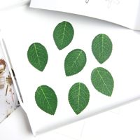 Daun Mawar Buatan Sutra untuk Dekorasi Buket Bunga DIY Hari Valentine dan Hari Ibu Grosir