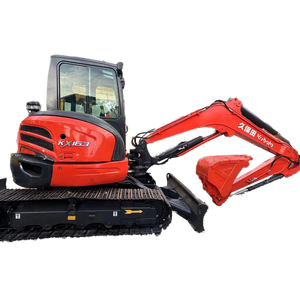 Offre Spéciale : Mini-Excavatrices Kubota KX163 d'occasion, 6 tonnes, sur chenilles, avec accessoire de préhension, certifiées CE EPA - Product Image 1