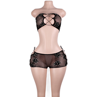 Costume de strip-teaseuse en résille à paillettes, body de scène, tenue de designer à paillettes, pour la pole dance, le club, la lingerie sexy