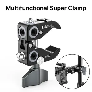 UURig R060 Super Clamp Kepiting Tang Klip untuk DSLR Rig Kamera Gimbal Magic Lengan Payung Cross Bar Kamera