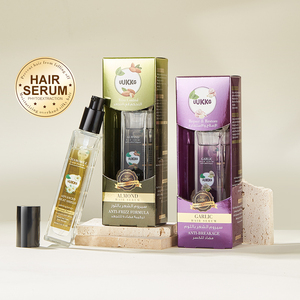 Sérum capillaire à l'amande UUKKG, formule anti-frisottis, huile d'argan naturelle, réparation des cheveux, anti-casse à l'<span class=keywords><strong>ail</strong></span>, camomille, huile capillaire protectrice contre la chaleur - Product Image 2
