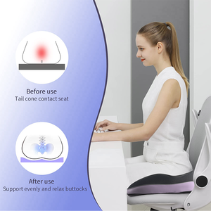 Lianda C-049 New Arrival Coccyx chỉnh hình Ghế Đệm Bộ nhớ bọt Ergonomic áp lực cứu trợ ghế đệm cho xe văn phòng - Product Image 6