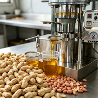 Nueva Mini Prensa de Aceite Hidráulica Totalmente Automática de Alto Rendimiento para Extracción de Aceite de Soja, Sésamo, Nuez y Almendra por Presión en Frío y Caliente