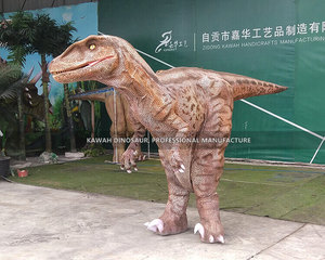Trang Phục Khủng Long Trông Thật Giống Thật Velociraptor Ẩn Chân Tùy Chỉnh Cho Chương Trình Công Viên Khủng Long - Product Image 5