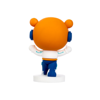Figura de Tigre de Dibujos Animados en 3D Personalizada de PVC, Linda Estatua de Anime para Escritorio, Modelo Coleccionable para Regalo Promocional