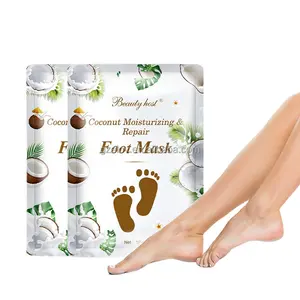 Popular Sale Coconut Moisturizing Repairing Foot Mask Organic Exfoliating Dead Skin Soothing Plant Extract Best Salon Feet Care