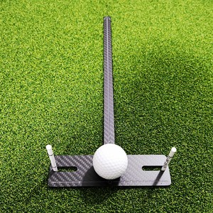 อุปกรณ์ช่วยจัดแนวสวิงกอล์ฟ SwingPerfect ทำจากคาร์บอนไฟเบอร์ รูปทรงตัว T ขนาด 39.6 ซม. หมุนได้ ใช้ได้ทั้งมือซ้ายและขวา พร้อมฐานตั้งแบบสี่เหลี่ยม - Product Image 1